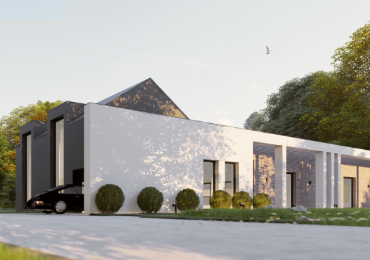 Dom tradycyjnie nowoczesny A1 Koncept Pracownia Architektoniczna w Raciborzu Racibórz