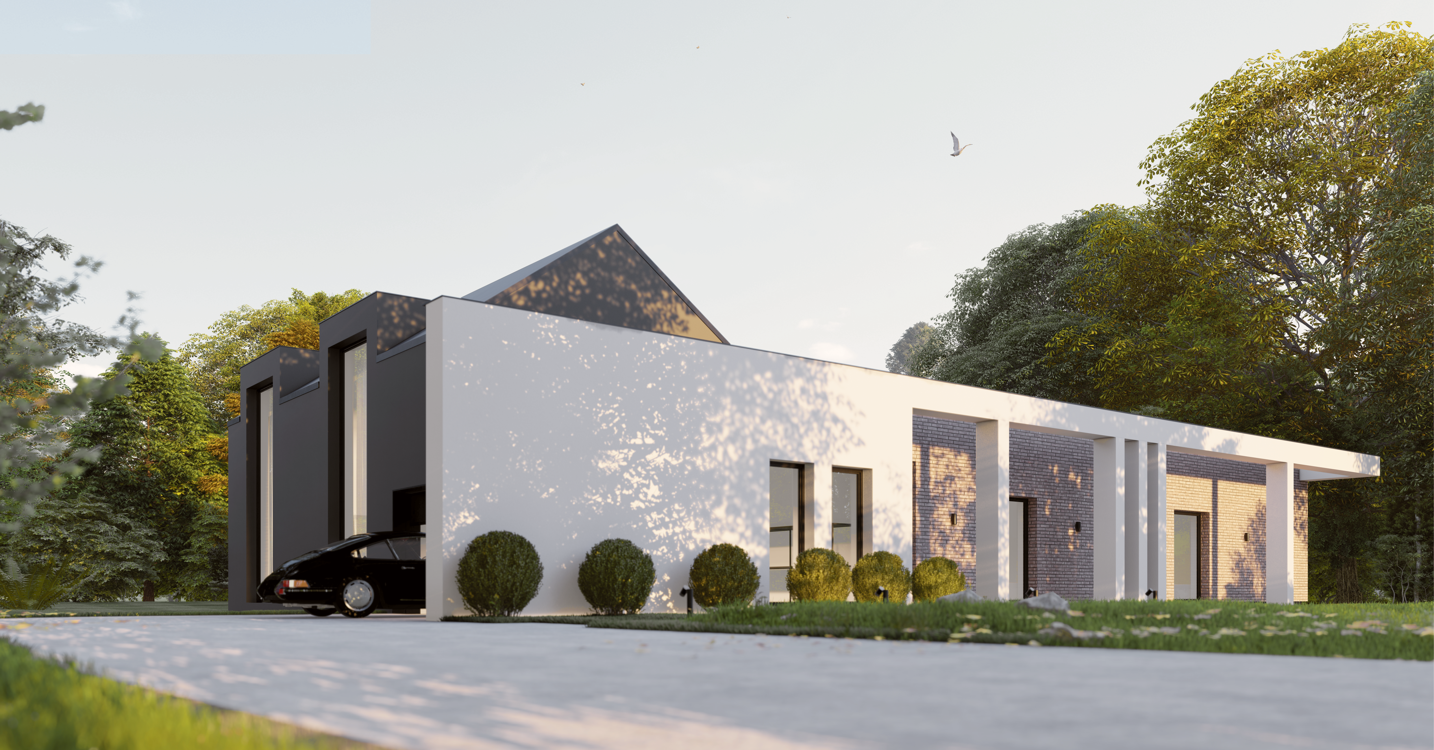 Dom tradycyjnie nowoczesny A1 Koncept Pracownia Architektoniczna w Raciborzu Racibórz